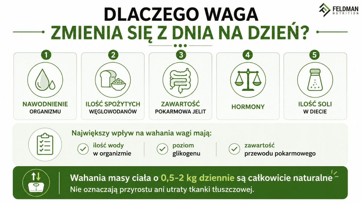 Dlaczego waga zmienia się z dnia na dzień